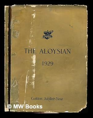 Imagen del vendedor de The Aloysian: 1929 a la venta por MW Books