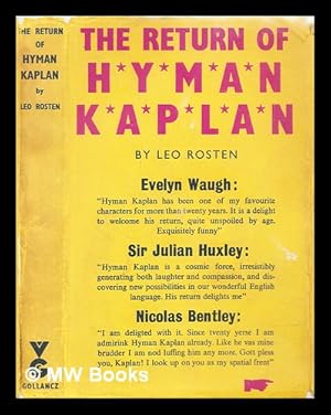 Seller image for The return of Hyman Kaplan for sale by MW Books