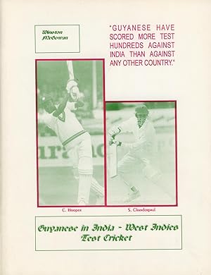 Seller image for GUYANESE IN INDIA - WEST INDIES TEST CRICKET for sale by Sportspages
