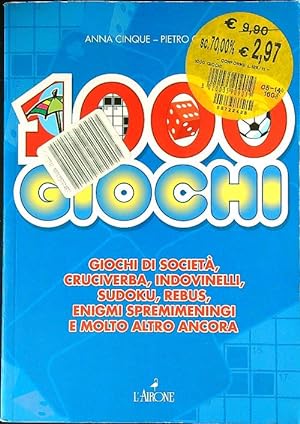 Bild des Verkufers fr 1000 giochi zum Verkauf von Librodifaccia
