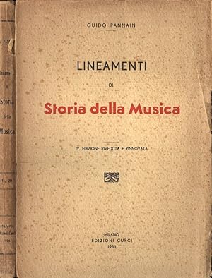 Bild des Verkufers fr Lineamenti di storia della musica zum Verkauf von Biblioteca di Babele