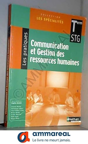 Image du vendeur pour Communication et Gestion des ressources humaines - Terminale STG mis en vente par Ammareal