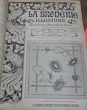 Image du vendeur pour La Broderie Illustre - Journal artistique et pratique de travaux fminins, 6e anne, n6 (8 fvrier 1903) : Pale brode avec ruban gauffr / Cadre en dentelle Renaissance / Entre-deux pour corsage / Chausson montant au crochet /. mis en vente par Le-Livre