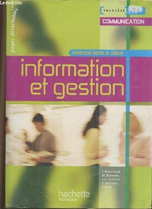 Bild des Verkufers fr Information et gestion - 1re STG communication zum Verkauf von Le-Livre