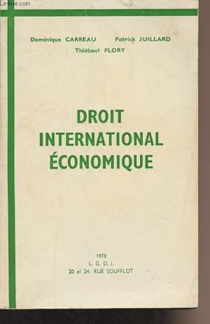 Bild des Verkufers fr Droit international conomique zum Verkauf von Le-Livre