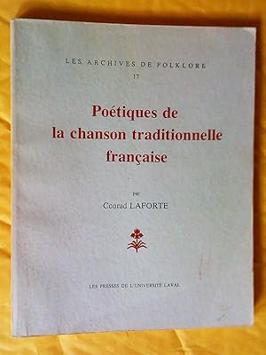 Imagen del vendedor de Potiques de la chanson traditionnelle franaise ou Classification de la chanson folklorique franaise a la venta por Claudine Bouvier