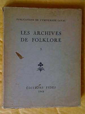 Les Archives de folklore 3