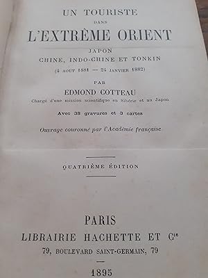un touriste dans l'extrème orient- japon chine indochine et tonkin