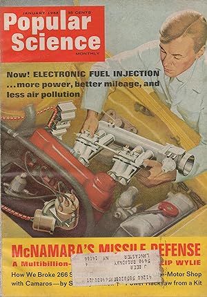 Seller image for Popular Science Monthly January 1968 for sale by Book Booth