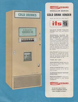 Seller image for Advertisement for Seeburg Modular Series Cold Drink Vender Model S94 for sale by Book Booth