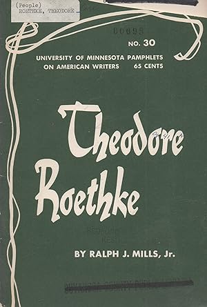 Seller image for Theodore Roethke (University of Minnesota Pamphlets on American Writers, No. 30) for sale by Book Booth