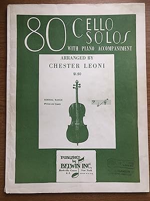 80 Cello Solos with Piano Accompaniment