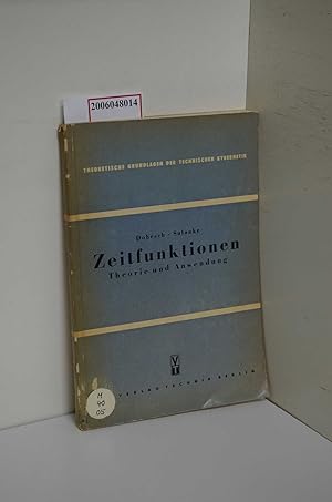 Zeitfunktionen : Theorie u. Anwendung / Heinz Dobesch ; Hannelore Sulanke / Theoretische Grundlag...