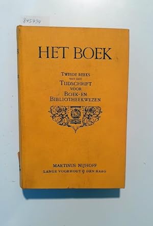 Het Boek 19e Jaargang 1930 Tweede Reeks van het Tijdschrift voor Boek- en Bibliotheekwezen