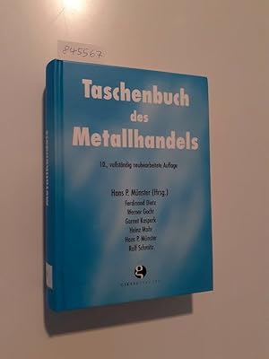 Bild des Verkufers fr Taschenbuch des Metallhandels zum Verkauf von Versand-Antiquariat Konrad von Agris e.K.