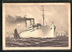 Bild des Verkufers fr Ansichtskarte Passagierschiff Oceana in voller Fahrt, Hamburg-Amerika Linie zum Verkauf von Bartko-Reher