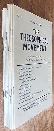 The Theosophical Movement. A Magazine Devoted to the Living of the Higher Life. Vol 57; Nos. 1-12...