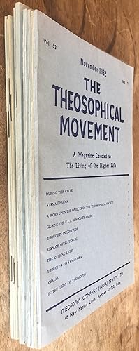 The Theosophical Movement. A Magazine Devoted to the Living of the Higher Life. Vol 53; Nos. 1-12...