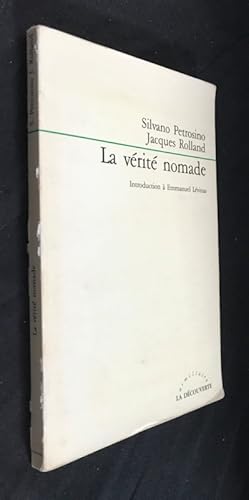 Image du vendeur pour La vrit nomade, introduction  Emmanuel Lvinas mis en vente par Abraxas-libris