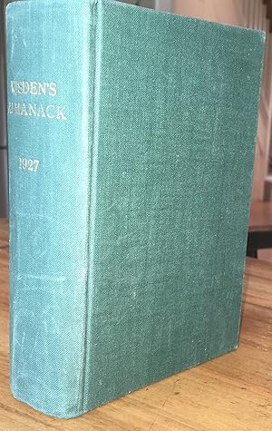 John Wisden's Cricketers' Almanack for 1927 - rebound with original wrappers