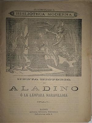 Seller image for NUEVA historia de Aladino o la lmpara maravillosa. for sale by Librera Anticuaria Antonio Mateos