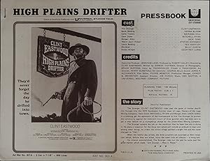 Seller image for High Plains Drifter Pressbook 1973 Clint Eastwood, Verna Bloom for sale by AcornBooksNH