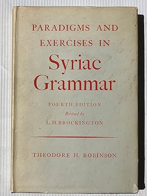 Bild des Verkufers fr Paradigms and Exercises in Syriac Grammar zum Verkauf von Beach Hut Books