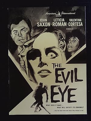 Seller image for The Evil Eye Pressbook 1963 John Saxon, Letcia Romn for sale by AcornBooksNH