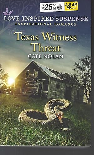 Imagen del vendedor de Texas Witness Threat (Love Inspired Suspense) a la venta por Vada's Book Store
