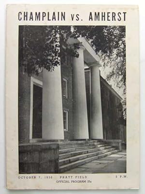 Champlain vs. Amherst: Official Football Program (October 7, 1950)