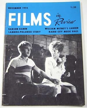 Seller image for Films in Review (November, 1974) for sale by Hang Fire Books