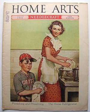 Seller image for Home Arts - Needlecraft (July, 1938, Volume XXIX, No. 11) [Baseball, New York Giants cover] for sale by Hang Fire Books