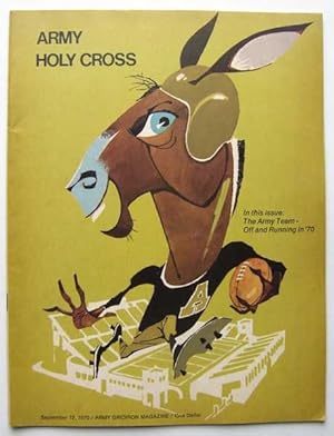 Official Football Program: Army vs. Holy Cross (September 12, 1970)