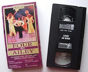 Imagen del vendedor de Four by Ailey: An evening with the Alvin Ailey American Dance Theater [VHS] a la venta por Hang Fire Books