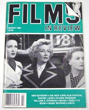 Seller image for Films in Review (March, 1988) for sale by Hang Fire Books