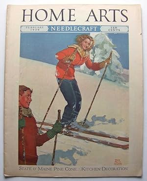 Home Arts - Needlecraft (February, 1939, Volume XXX, No. 6) (Skiing cover)