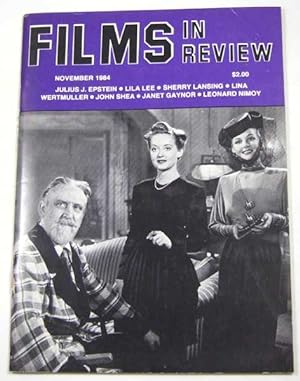 Seller image for Films in Review (November, 1984) for sale by Hang Fire Books