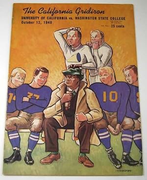 The California Gridiron: University of California vs. Washington State College, October 12, 1940 ...