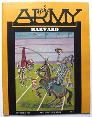 Bild des Verkufers fr Official Football Program: Army vs. Harvard (October 4, 1980) zum Verkauf von Hang Fire Books