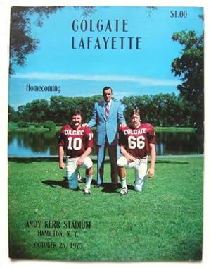 Seller image for Colgate vs. Lafayette (Football Program, October 25th, 1975) for sale by Hang Fire Books