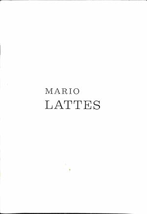 Mario Lattes. Disegni e acquerelli. Galleria I Portici, Torino. Dal 29 novembre 1974