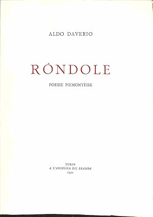 Rondole. Poesie piemonteise