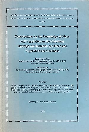 Contributions to the knowledge of flora and vegetation in the Carolinas