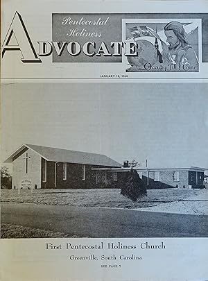 Pentecostal Holiness Advocate - September 12, 1964 (Cover Story - First Pentecostal Holiness Chur...