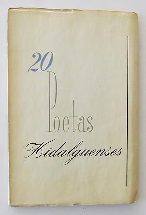 Imagen del vendedor de 20 Poetas Hidalguenses a la venta por Librera Urbe