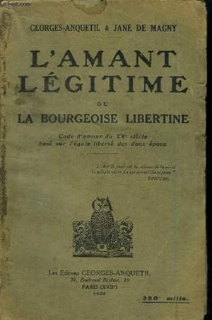 Seller image for L'amante lgitime ou la bourgoise libertine for sale by Le-Livre
