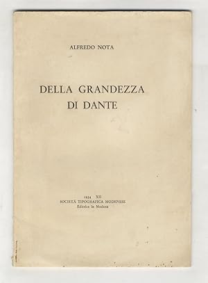 Della grandezza di Dante.