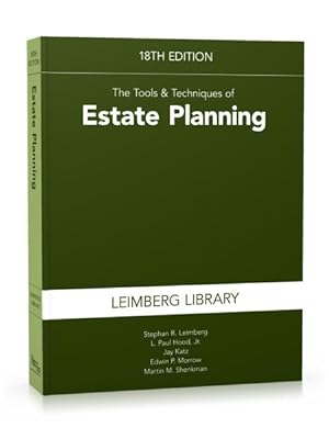 Imagen del vendedor de Tools & Techniques of Estate Planning a la venta por GreatBookPrices