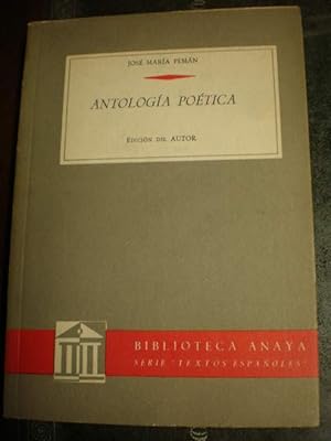 Seller image for Antologa potica for sale by Librera Antonio Azorn