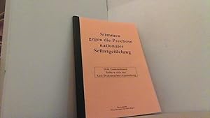 Immagine del venditore per Stimmen gegen die Psychose nationaler Selbstgeielung. Drei Generationen uern sich zur Anti-Wehrmachts-Ausstellung. venduto da Antiquariat Uwe Berg